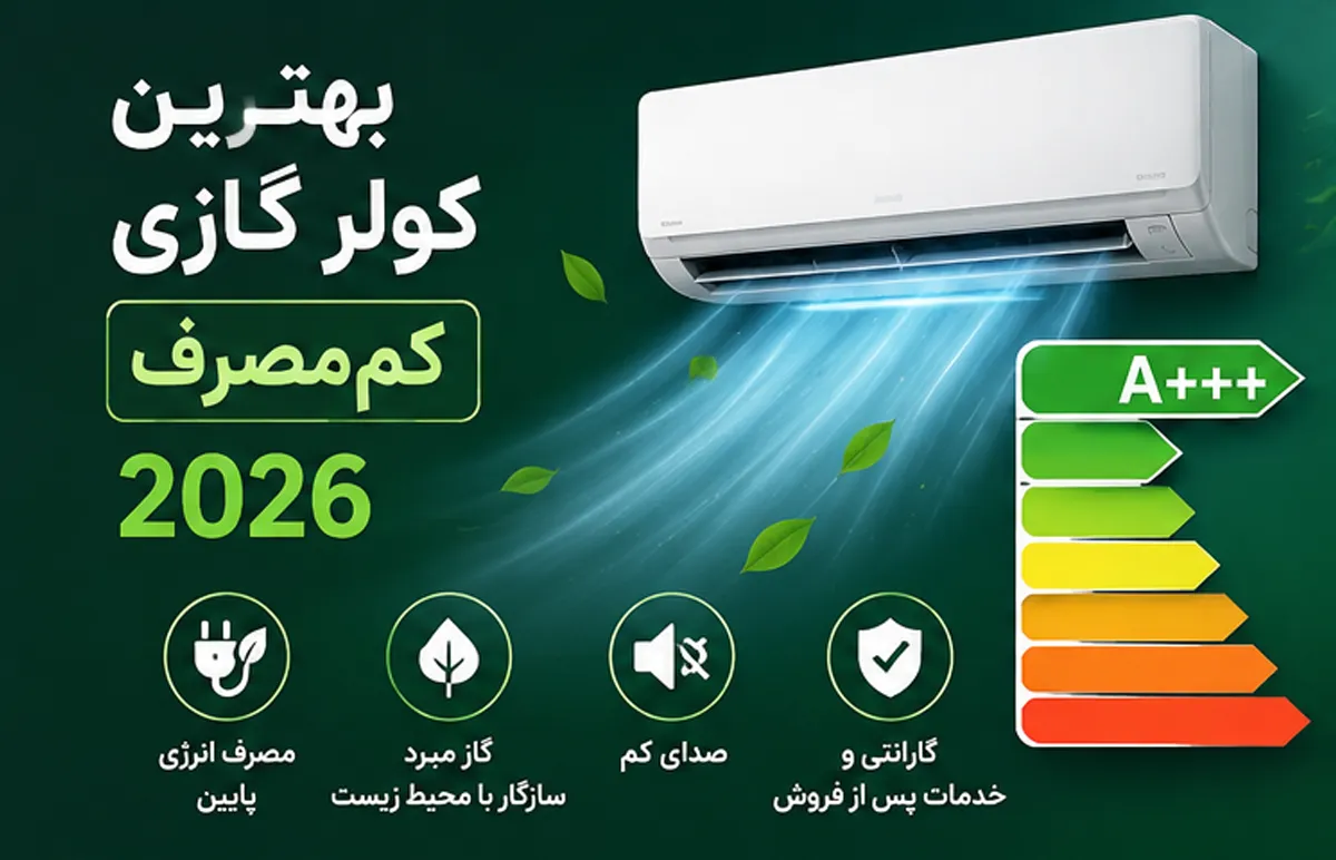 بهترین کولر گازی کم‌مصرف 2026