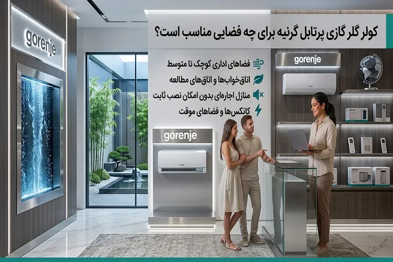 کولر گازی پرتابل گرنیه برای چه فضایی مناسب است؟