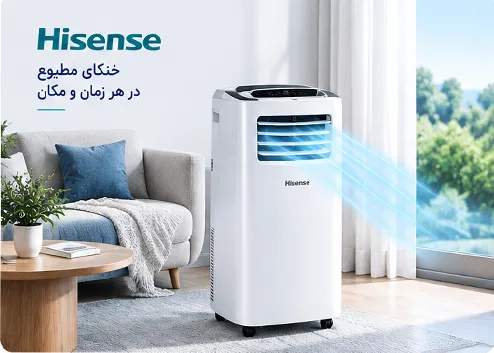 کولر گازی پرتابل هایسنس در فضای داخلی