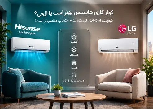 مقایسه کولر گازی هایسنس و ال جی برای انتخاب و خرید